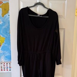 GAP Black Long Sleeve Jumpsuit